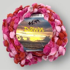 Dawn Pompom Novelty Yarn 49yds 100% Nylon Shade 1688
